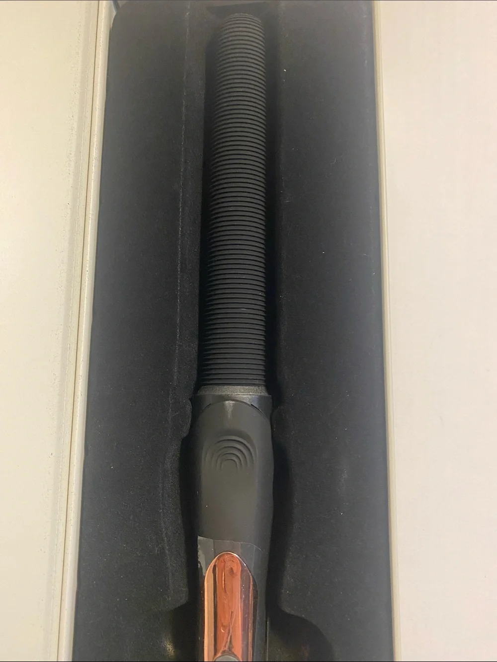 SafeCurl Silicone Curling Wand - Black & Rose Gold